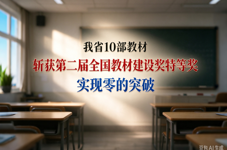 我省10部教材斩获第二届全国教材建设奖特等奖 实现零的突破